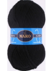 Пряжа Nako Alaska 7102 (черный)