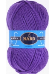 Пряжа Nako Alaska 7112 (фиолетовый)